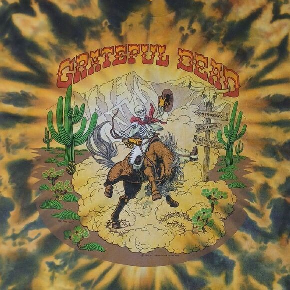 Vntg Greatful Dead Tour 1991 Graphic Tie-Dye T-Shirt - Picture 2 of 11